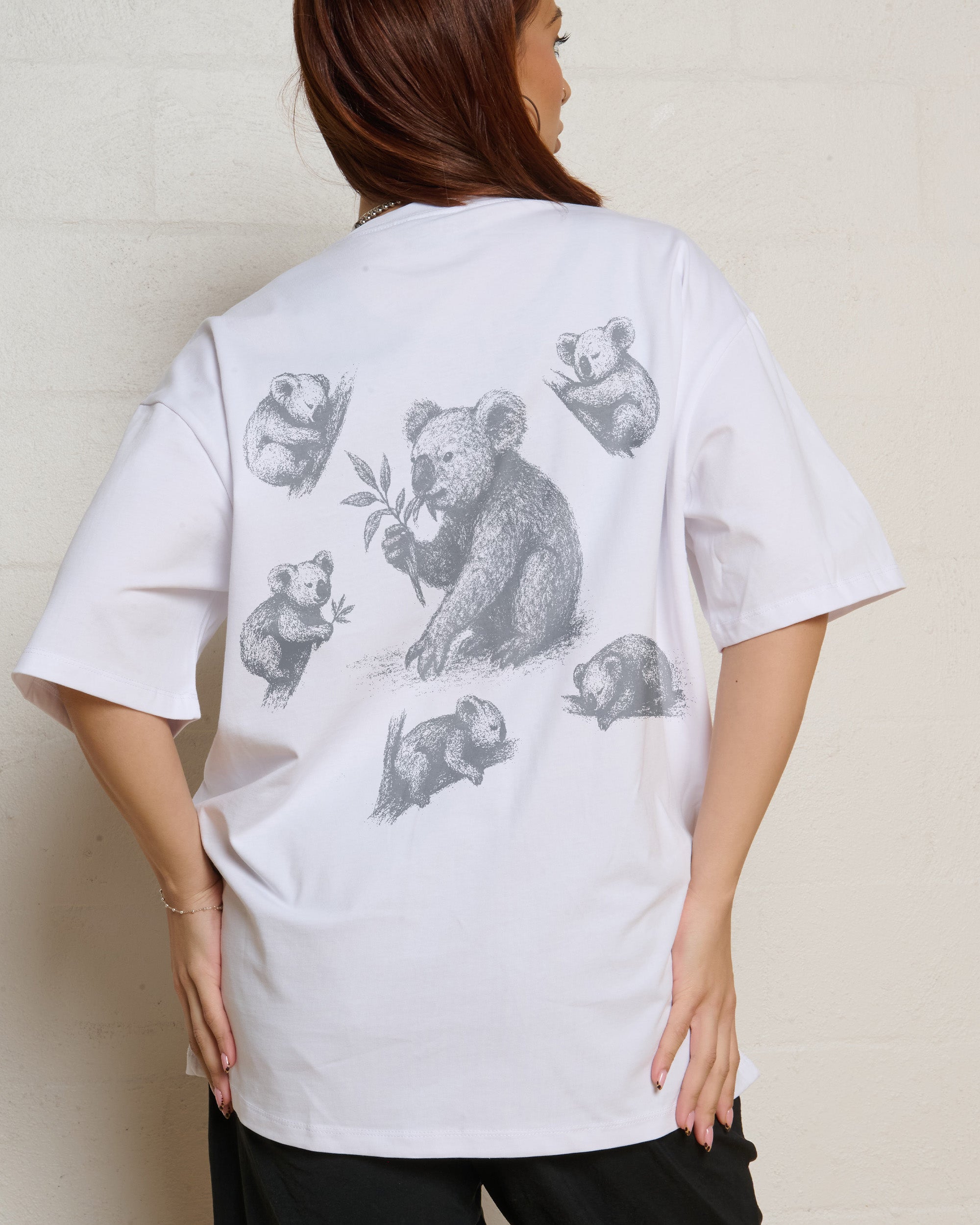 Eat Sleep Repeat Oversized Graphic Tee - Unisex 90s Boxy Fit 100% Combed Cotton