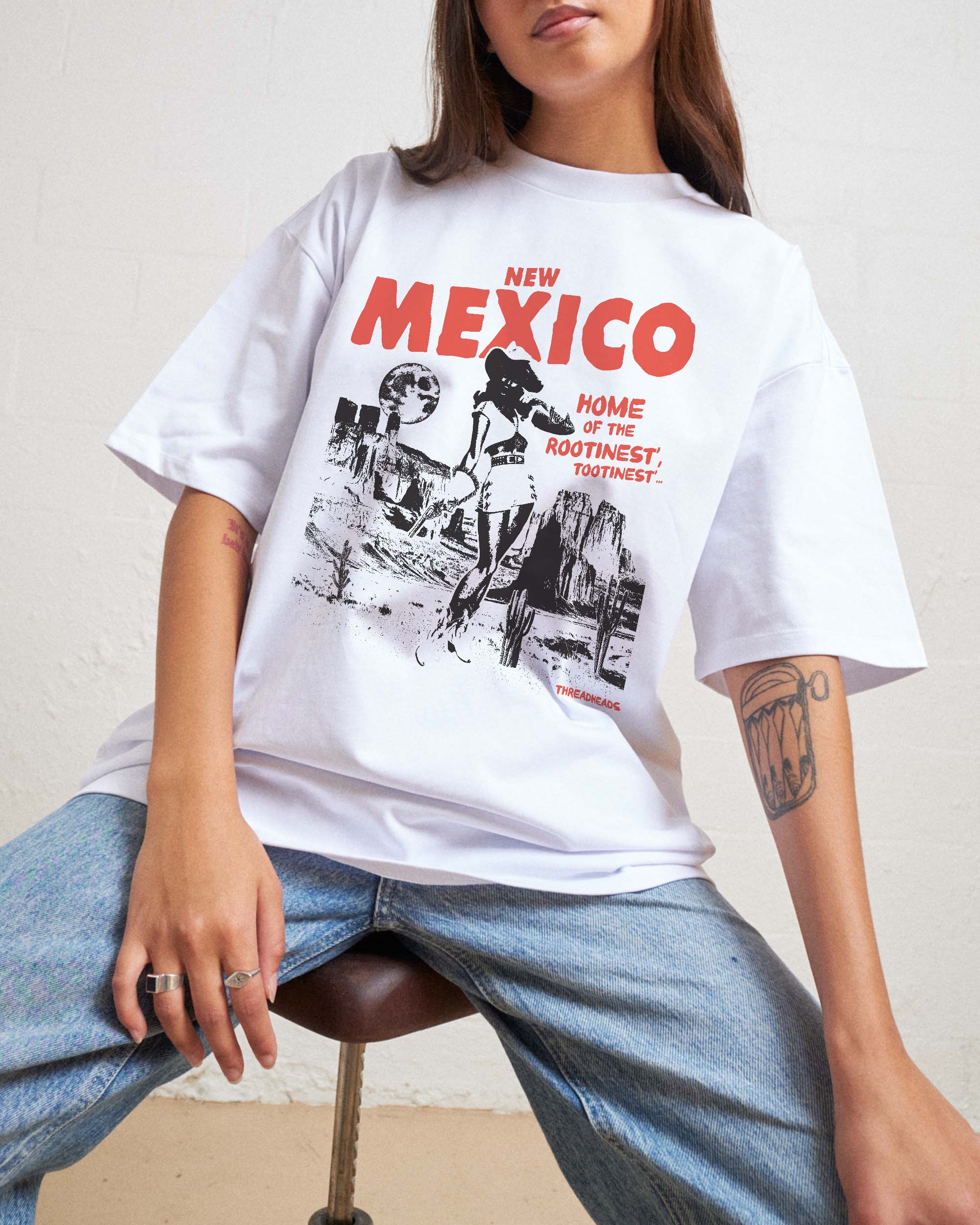 Home of the Rootinest Tootinest Oversized Graphic Tee - Unisex 100% Combed Cotton 275gsm