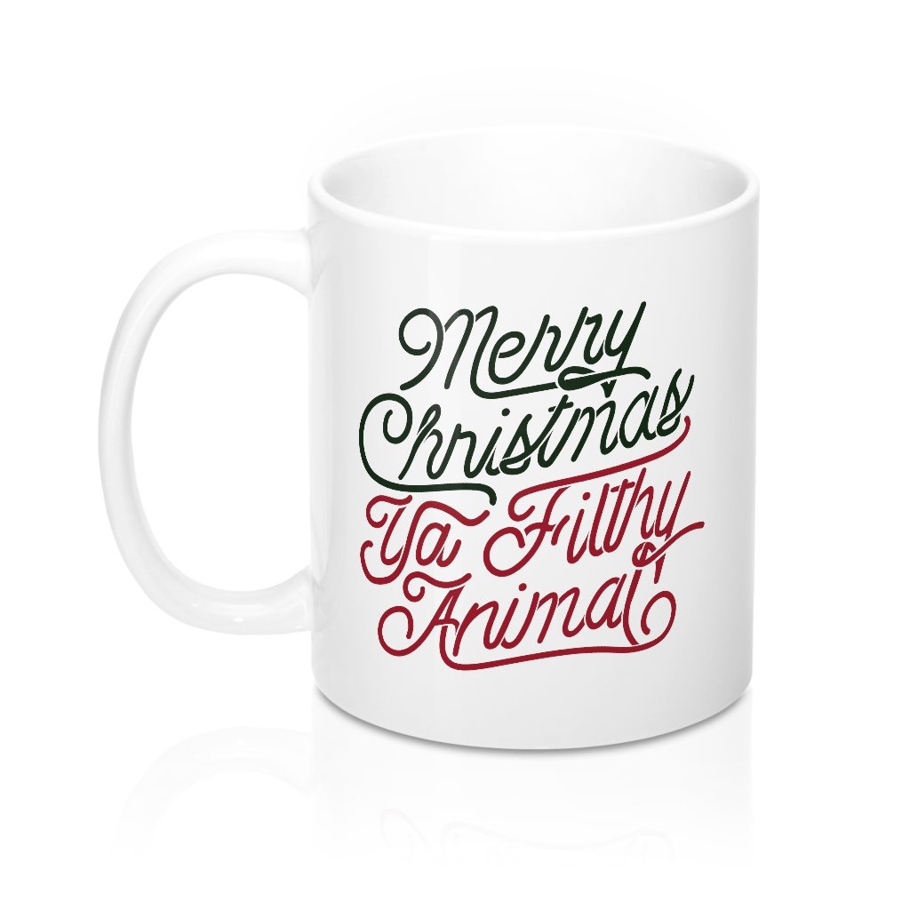 Merry Christmas Ya Filthy Animal Coffee Mug