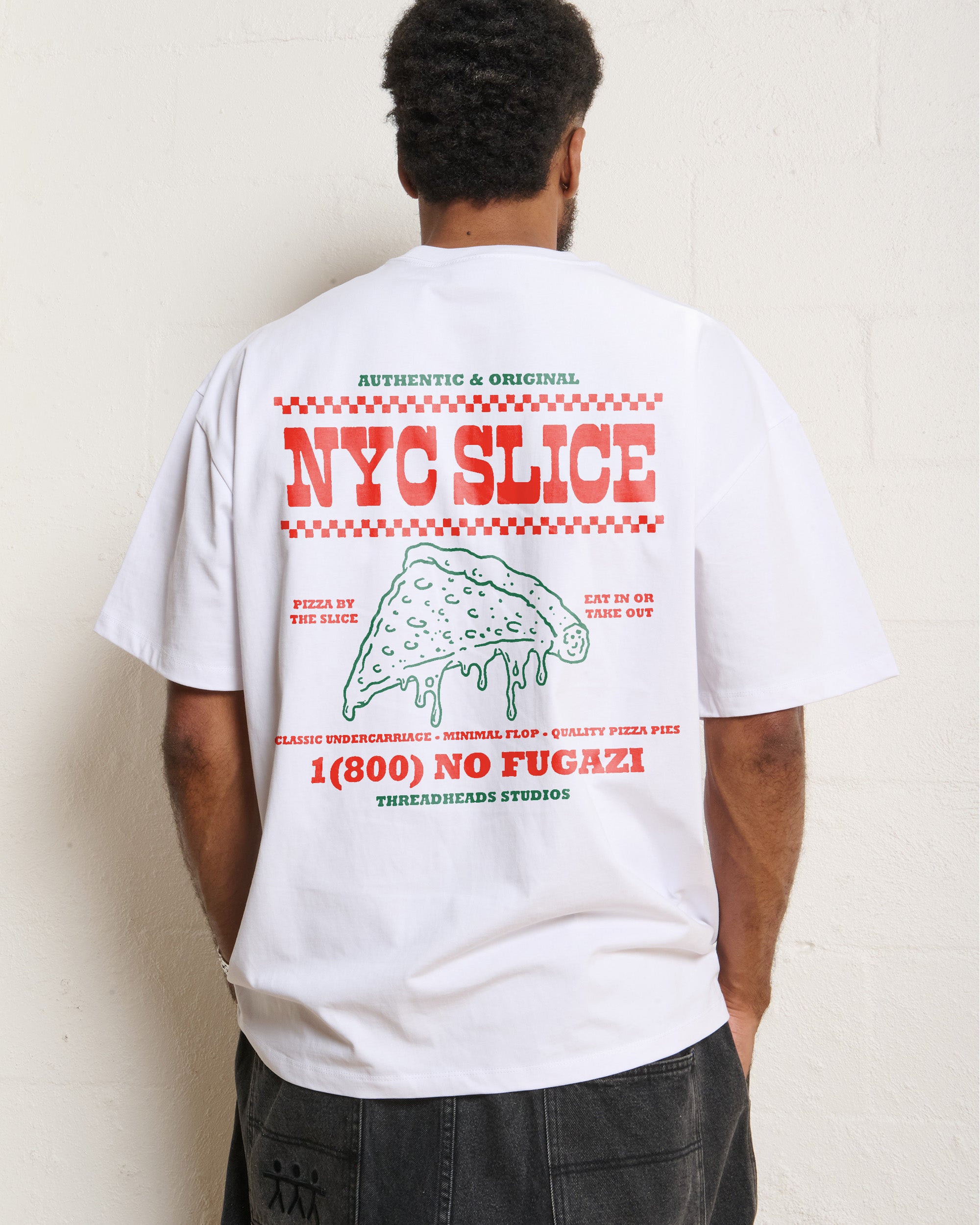 NYC Slice Oversized Graphic Tee - Premium 100% Combed Cotton Unisex T-Shirt