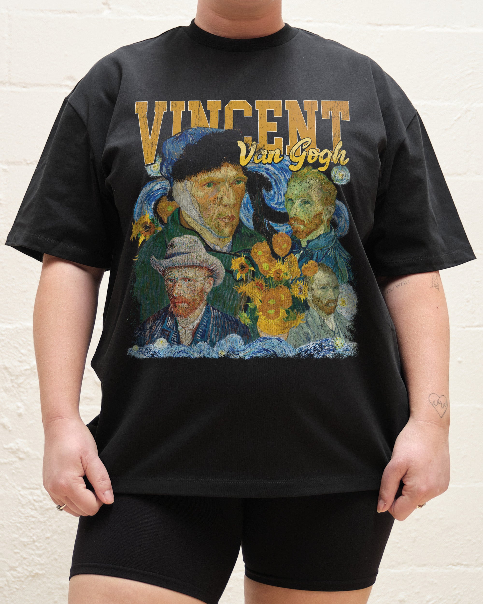 Vincent Van Gogh Oversized Graphic T-Shirt - Unisex 100% Combed Cotton Tee
