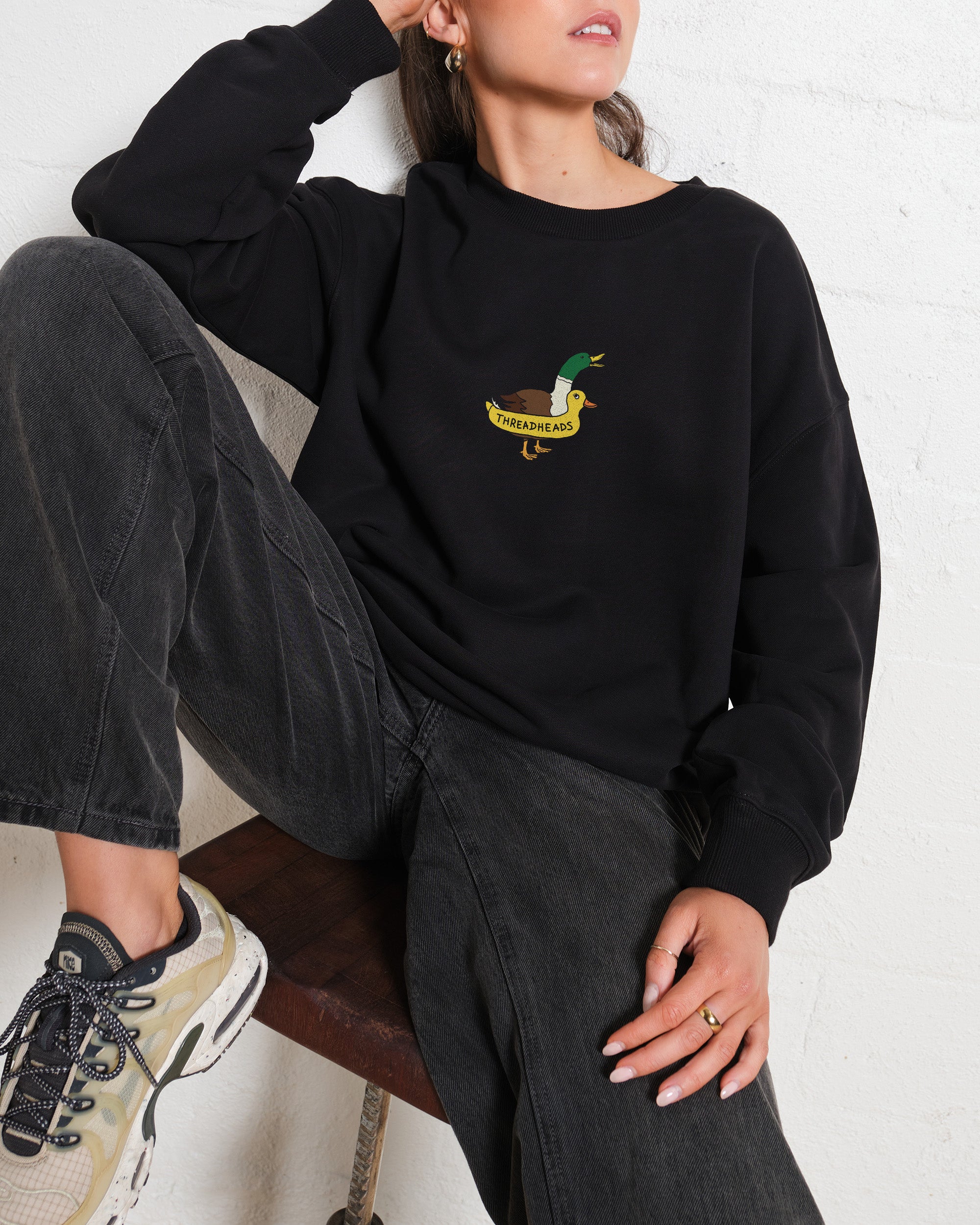 Duck Floatie Unisex Sweatshirt - Premium 340gsm Cotton-Polyester Graphic Print