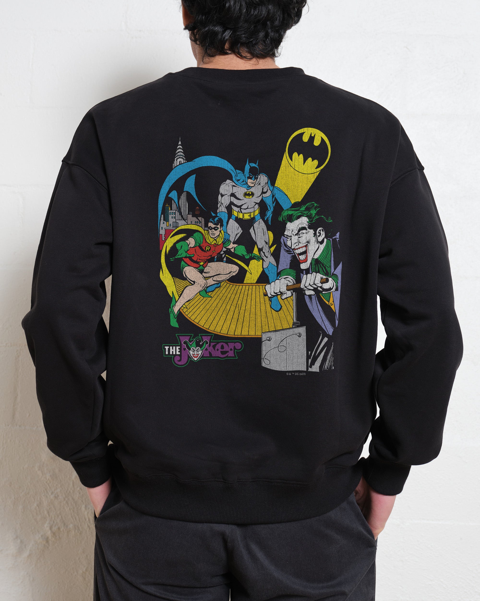 Exploding Gotham City Unisex Sweatshirt - DC Comics Official Premium 340gsm Cotton-Poly Blend