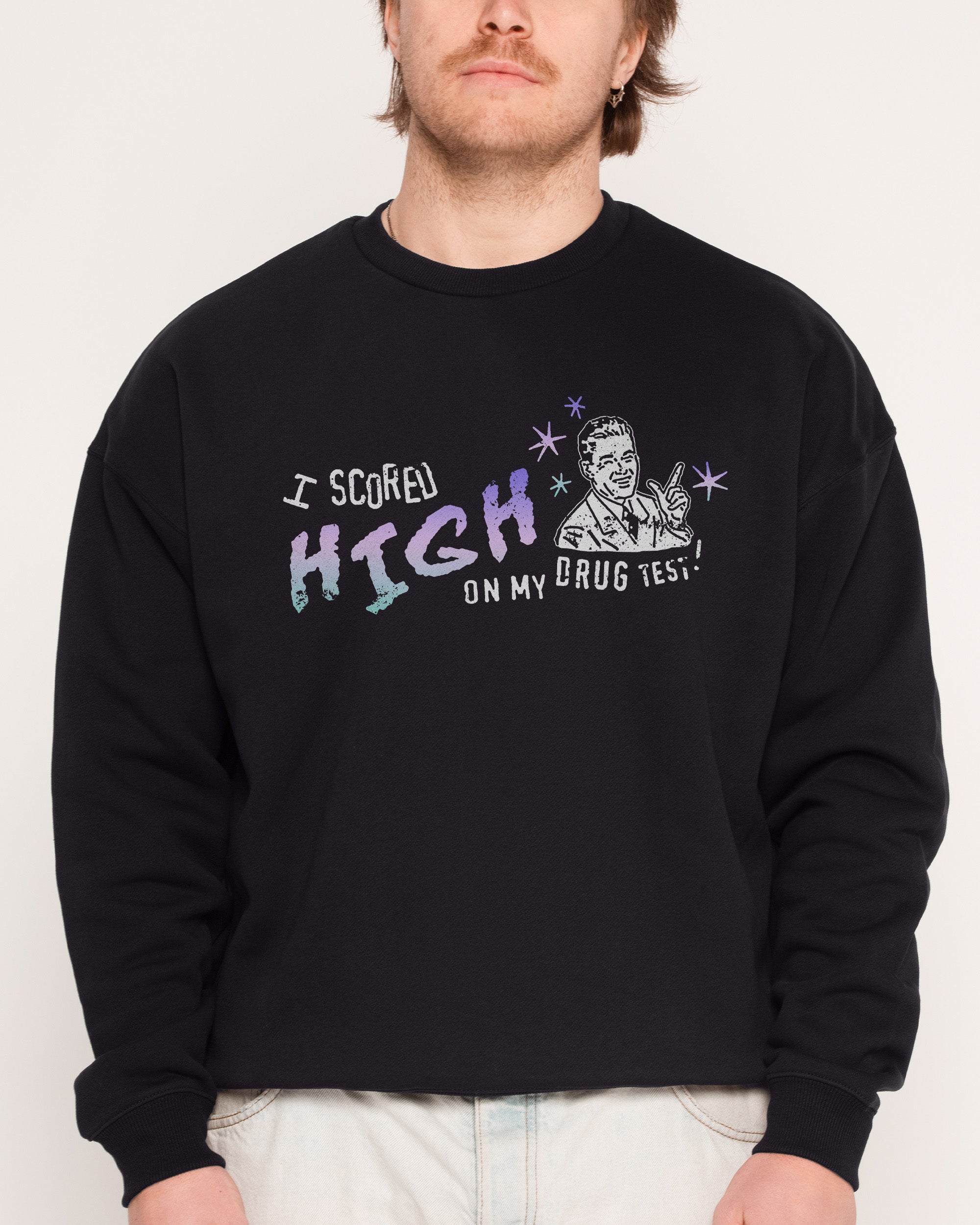 High Achiever Unisex Sweatshirt - Threadheads Graphic Print, 340gsm Cotton-Poly Blend