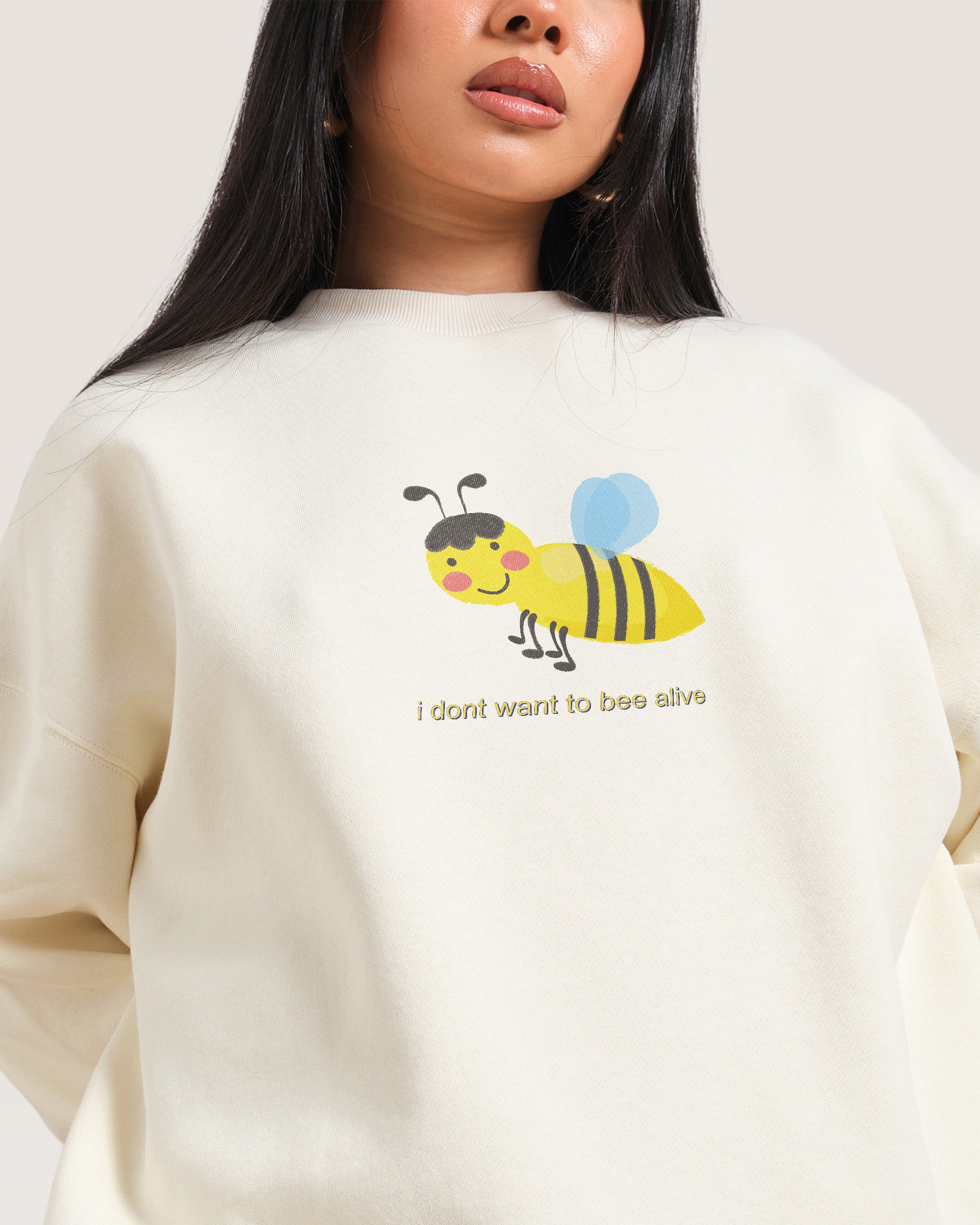 I Don't Want Unisex Graphic Sweatshirt - Dogecore Collab, Premium 340gsm Cotton-Poly Blend
