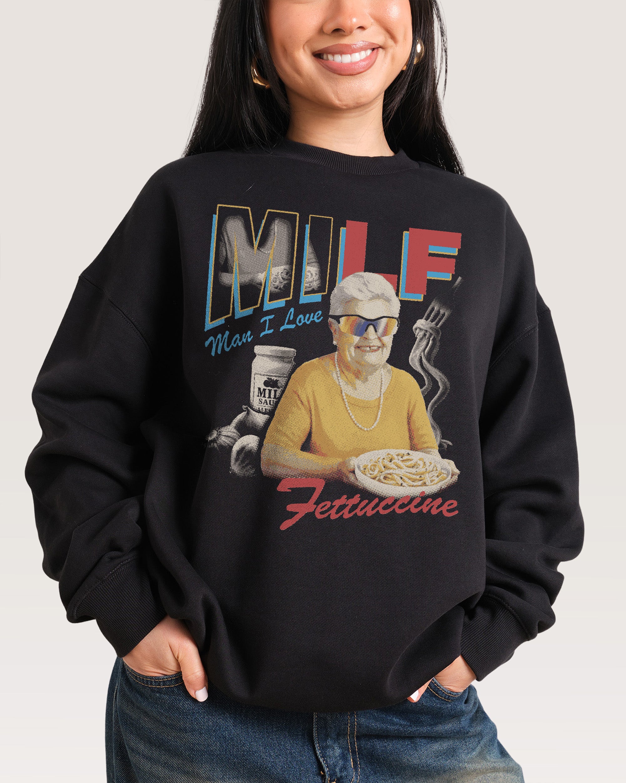 Man I Love Fettuccine Unisex Sweatshirt - Premium Cotton Poly Blend