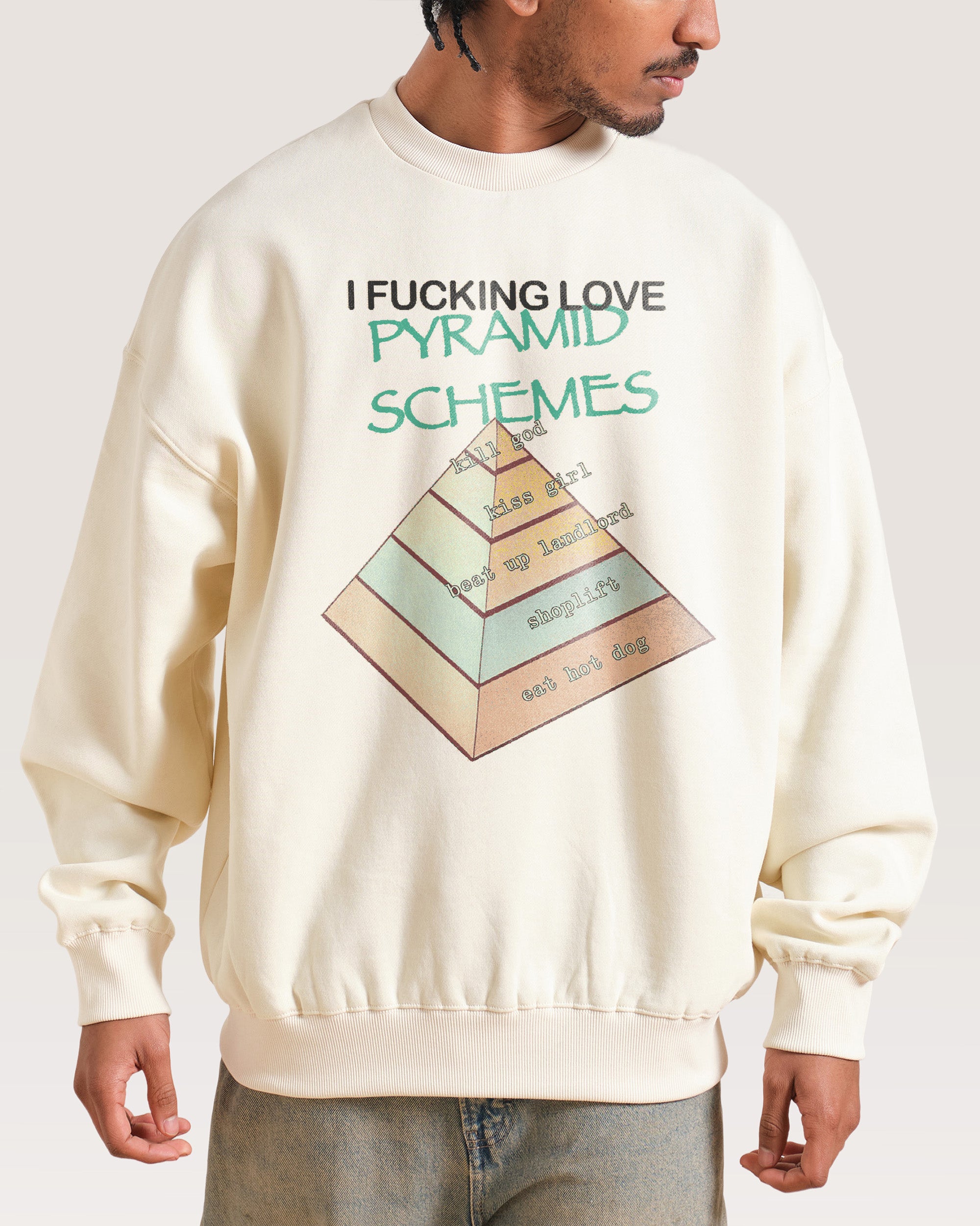 Pyramid Scheme Unisex Sweatshirt Dogecore Collab 340gsm Cotton Poly Blend