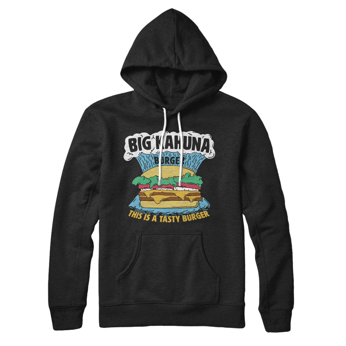 Big Kahuna Burger Unisex Pullover Hoodie - Cotton Polyester Loose Fit Kangaroo Pocket