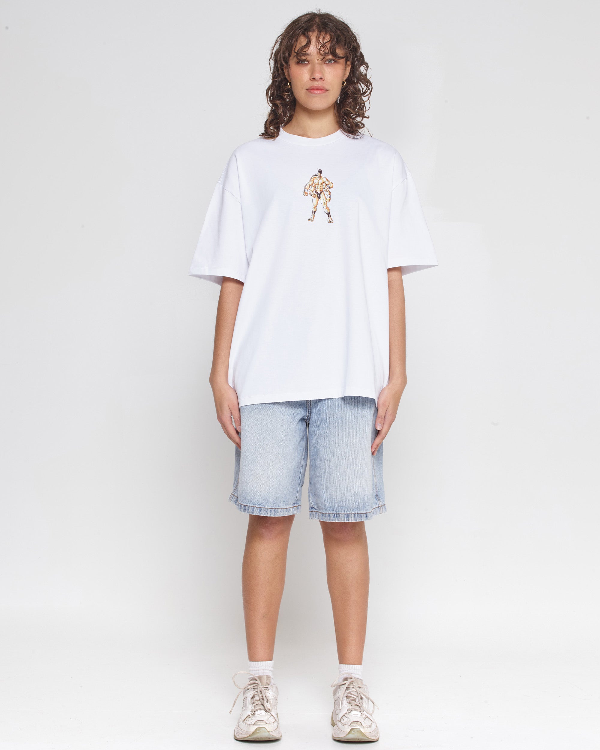 Goro Mortal Kombat Oversized Graphic Tee - 90s Boxy Fit Heavyweight Cotton