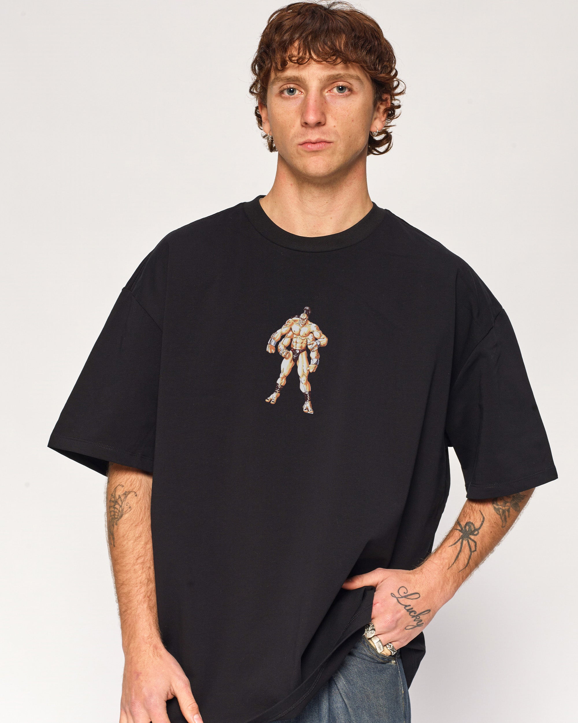Goro Mortal Kombat Oversized Graphic Tee - 90s Boxy Fit Heavyweight Cotton