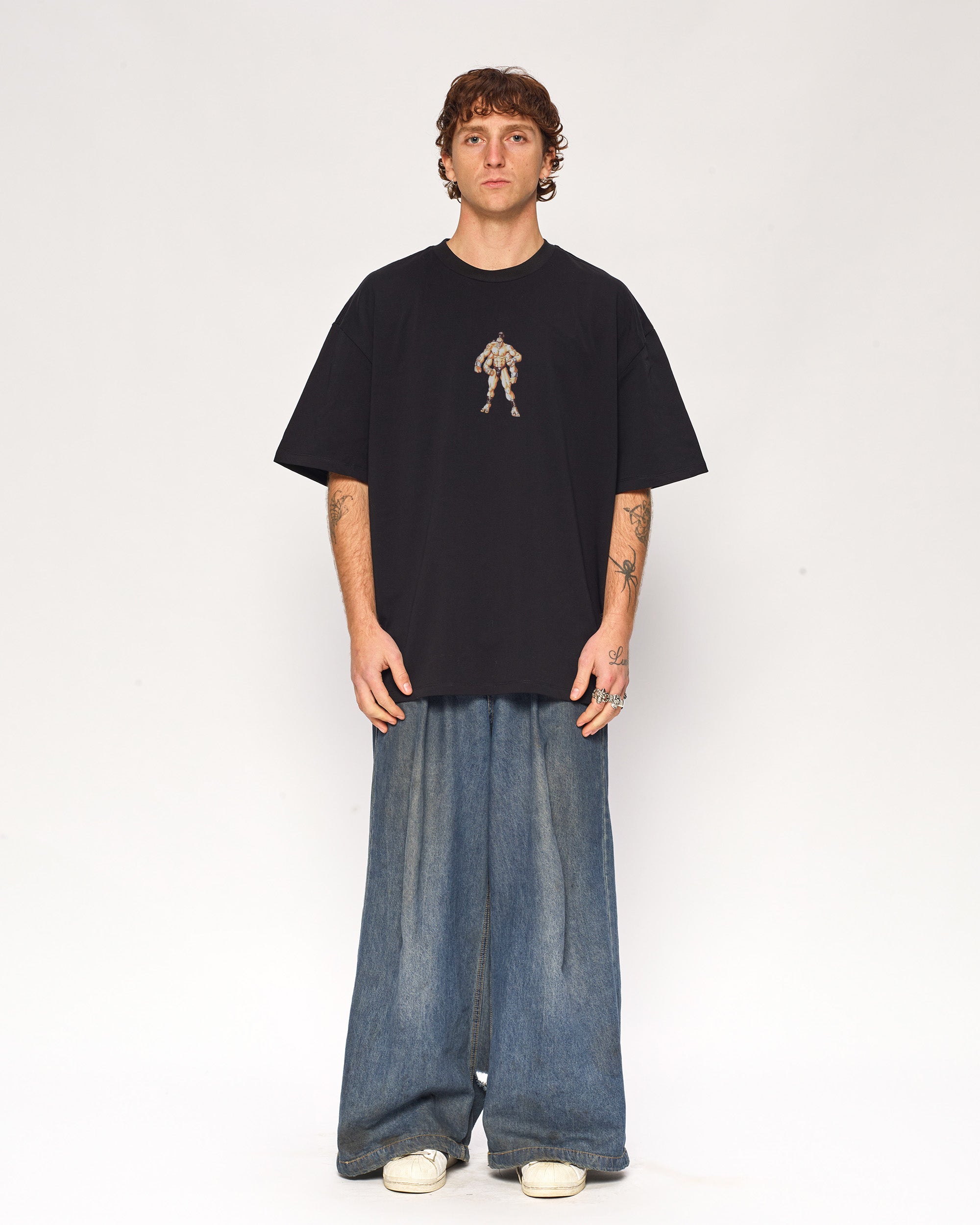 Goro Mortal Kombat Oversized Graphic Tee - 90s Boxy Fit Heavyweight Cotton