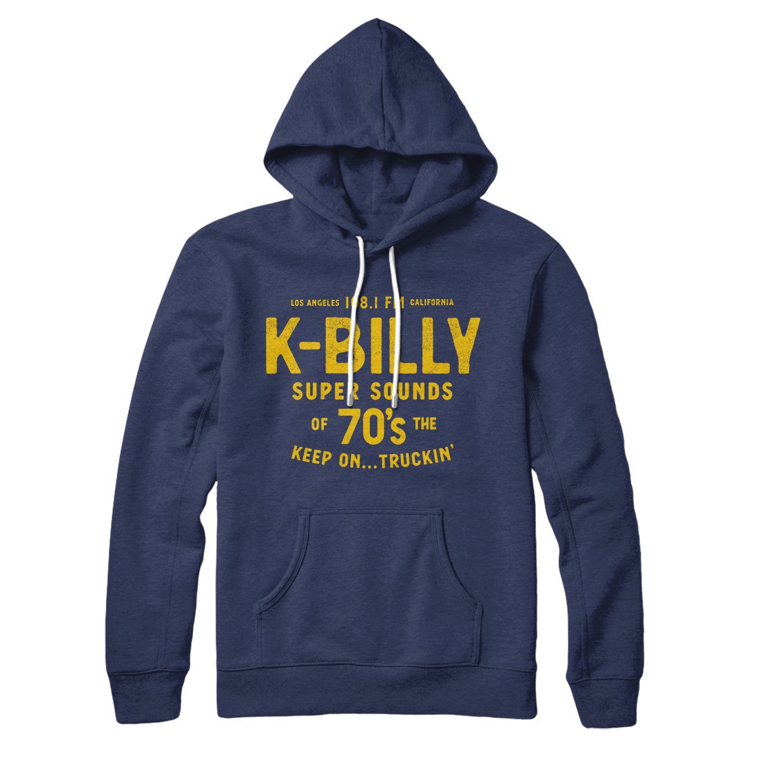 K-Billy Super Sounds Unisex Pullover Hoodie - Cotton Polyester Loose Fit Kangaroo Pocket