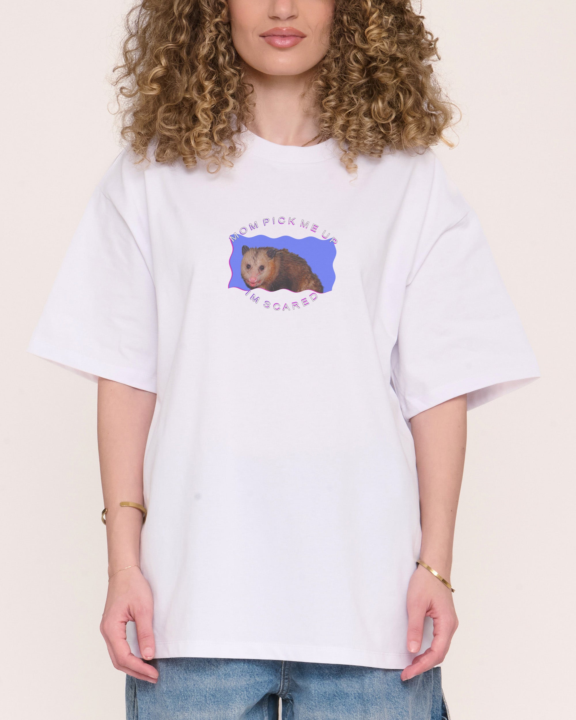 Pick Me Up Oversized Graphic Tee - Dogecore Collab Unisex 100% Combed Cotton
