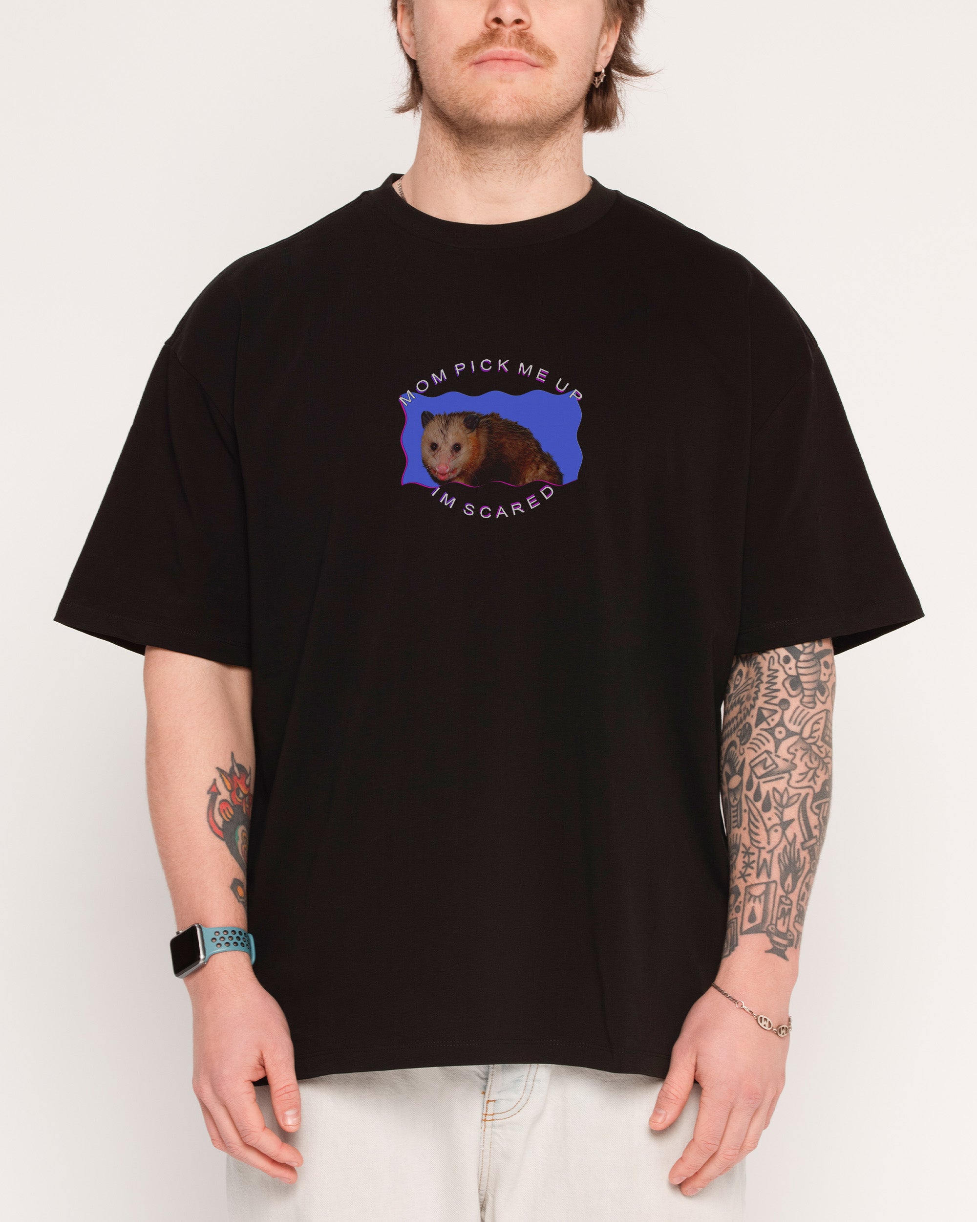 Pick Me Up Oversized Graphic Tee - Dogecore Collab Unisex 100% Combed Cotton