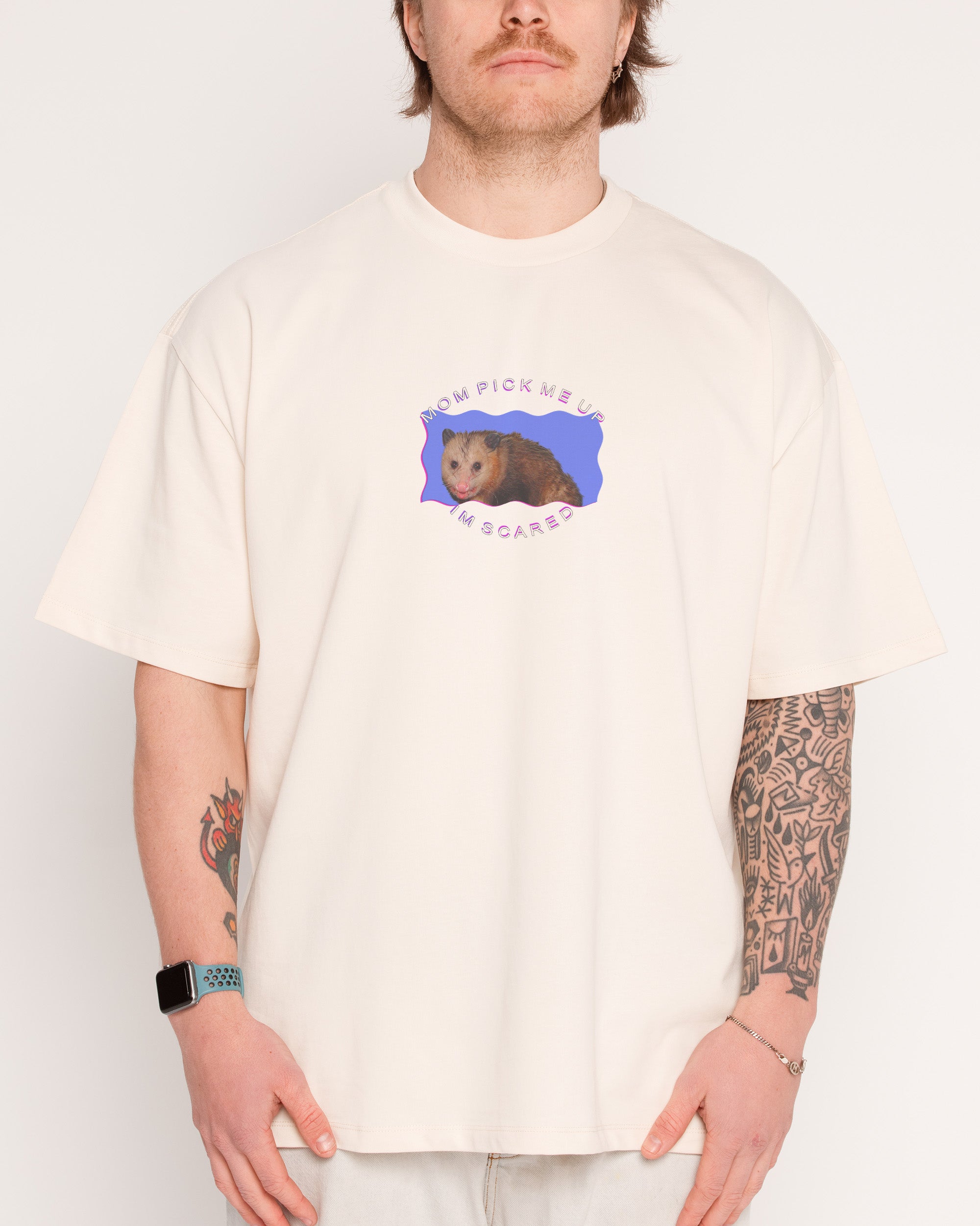 Pick Me Up Oversized Graphic Tee - Dogecore Collab Unisex 100% Combed Cotton