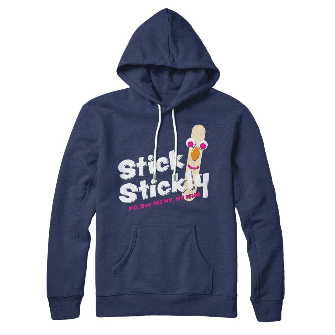 Stick Stickly Unisex Pullover Hoodie - Cotton Polyester Loose Fit Kangaroo Pocket